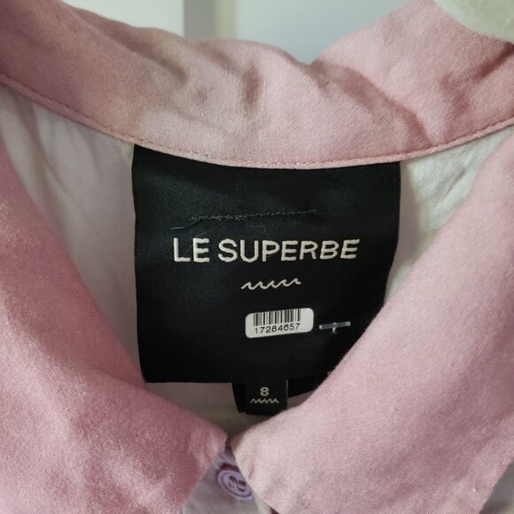 Le Superbe Sparkling Surf Miki Dress Womens 8 Multicolor Button Front Midi NWT - Picture 4 of 5